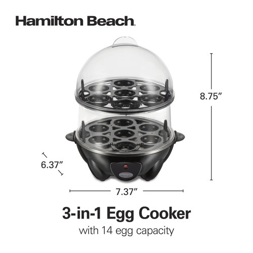 Hamilton Beach® 3in1 Egg Cooker with 14 Egg Capacity & Reviews Wayfair